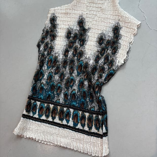 Pleated Sleeveless Top