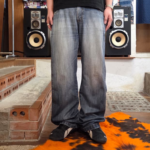 캘빈 클라인 사이드 라인 와이드 데님 팬츠