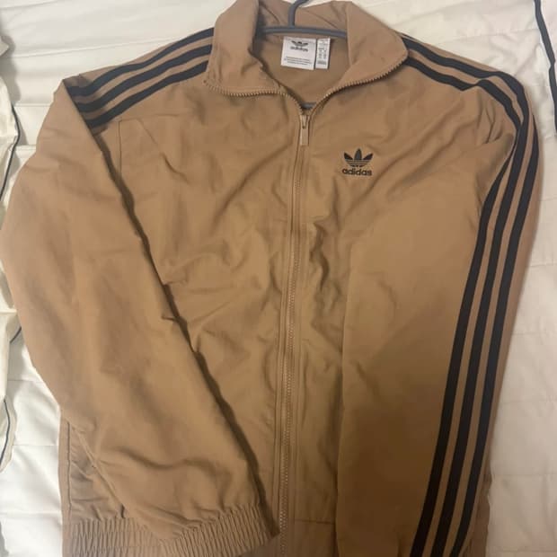 아디다스 우븐 파이어버드 트랙탑 XS 브라운