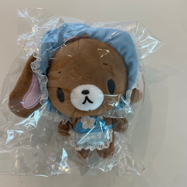 산리오 슈가바니즈 쿠로우사 마스코트 인형 키링 