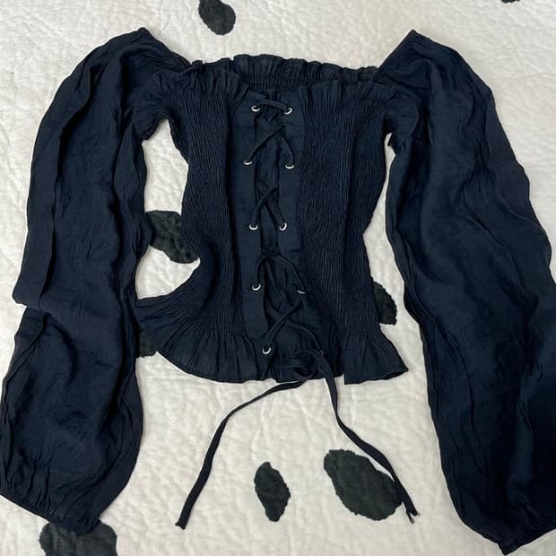 corset off shoulder blouse