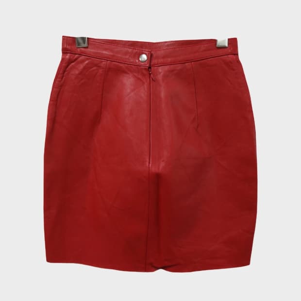 아메리칸 어패럴 양가죽 스커트 67090