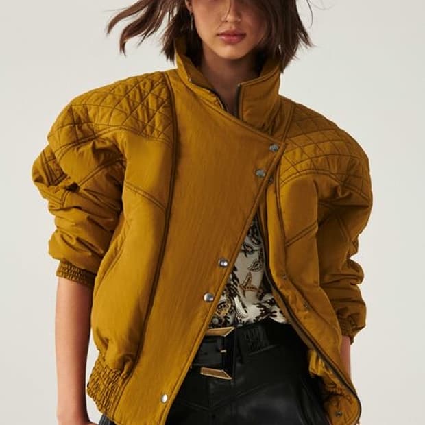 ba&sh(바쉬) 퀼팅 하이넥 보머 자켓