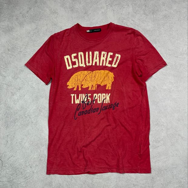 Dsquared2 “Twice Pork” Graphic T-Shirt