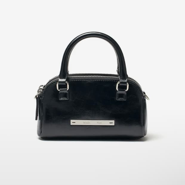 마뗑킴 더블지퍼 미니 크로스백 블랙 (크로스백 어깨끈포함)