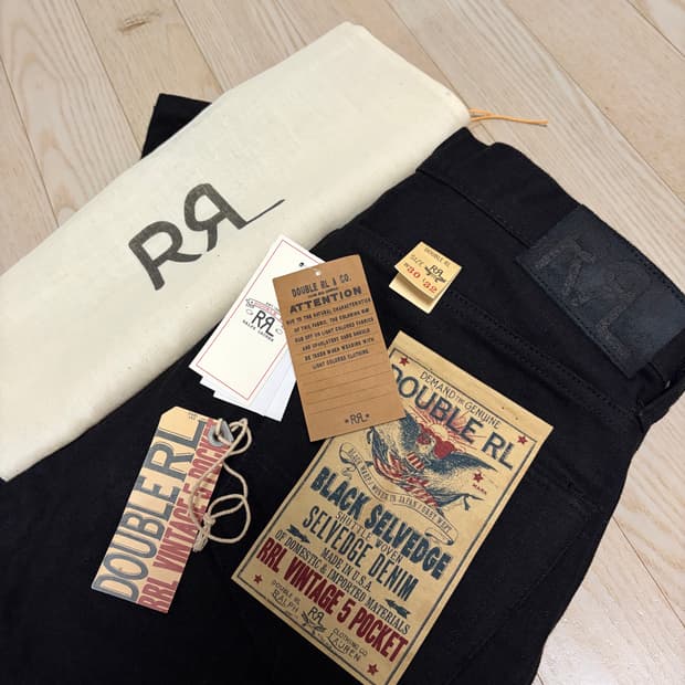 Rrl 빈티지파이브포켓(빈파포) 블랙 30x30