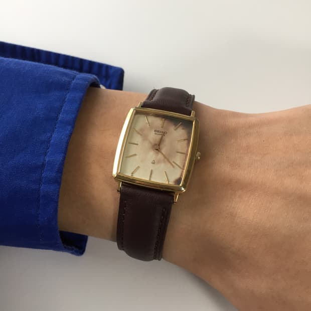 70s seiko chariot vintage dial gold