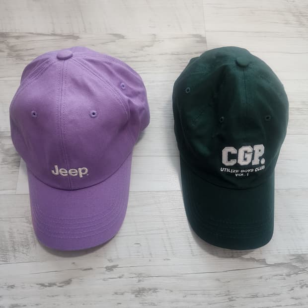 남여공용 볼캡 2개 일괄 팜. JEEP 지프&코드그라피 야구 모자 F