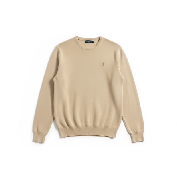 폴로 랄프로렌 베이지색 니트 스웨터 피마코튼
