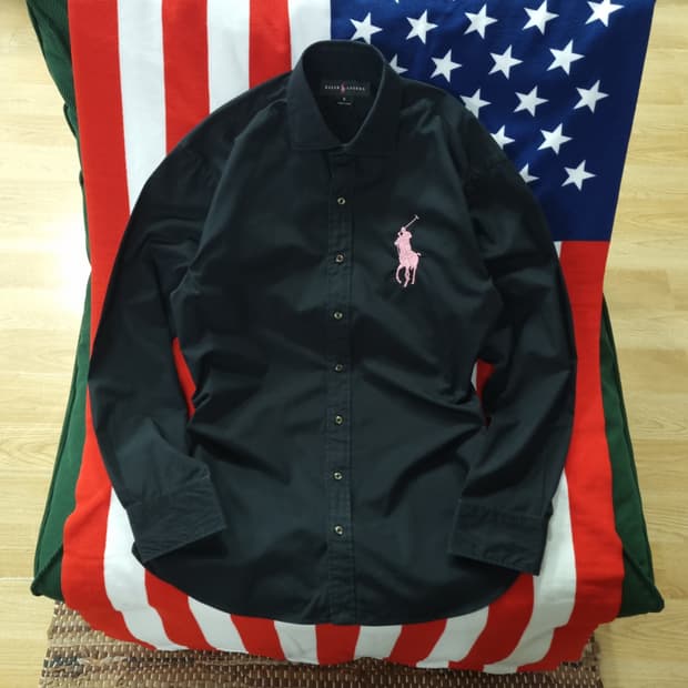 폴로 랄프로렌 블랙핑크 빅포니 치프키프 셔츠