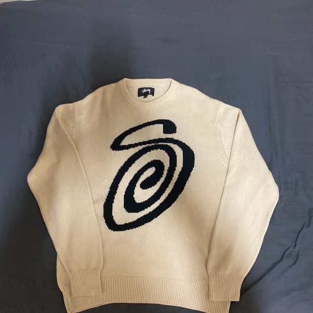 스투시 컬리 S 니트