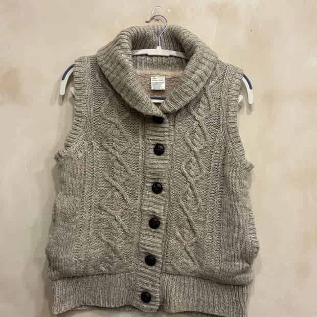 일본 빈티지 니트 조끼