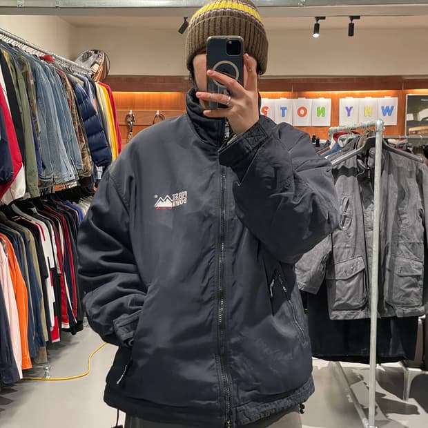 빈티지 아웃도어 다운 자켓  