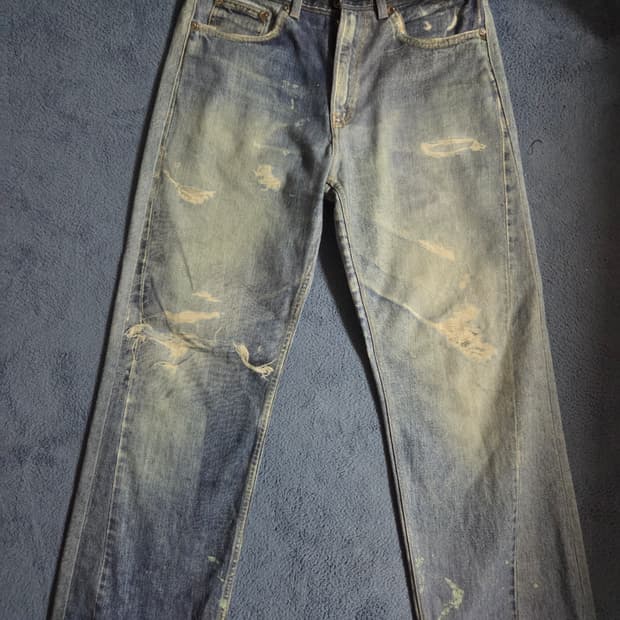 (31) 아워레가시 디지털 프린트 데님 서드컷