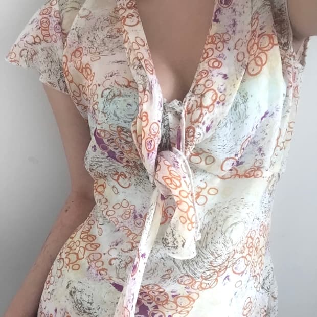 빈티지 여름블라우스