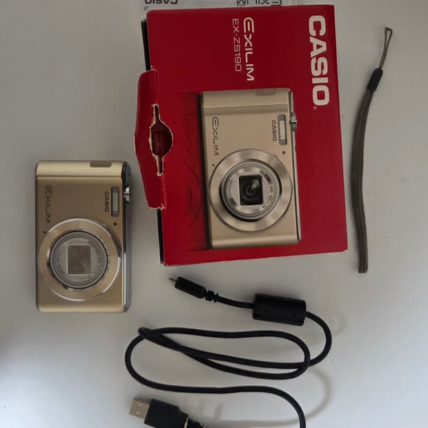 (작례 O) 카시오 엑슬림 ex-zs190 디카 디지털카메라 풀박