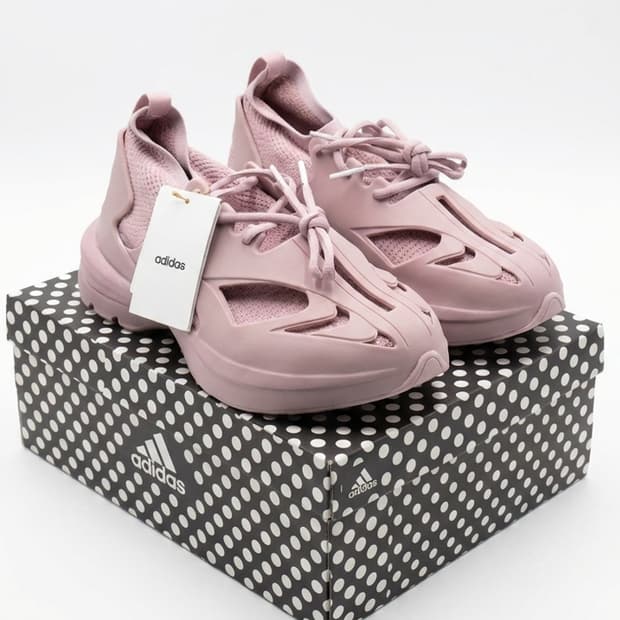 새상품 아디다스 스텔라 맥카트니 스포츠웨어 러닝 운동화 핑크 사이즈 23