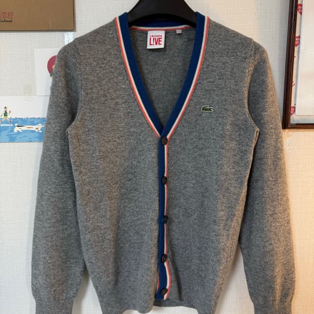 [S]라코스테 라이브 울 니트 가디건