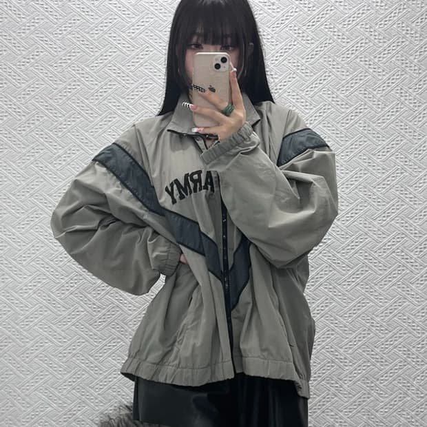 빈티지 올드스쿨 레트로 미군 1세대 바람막이 자켓 100 C10346