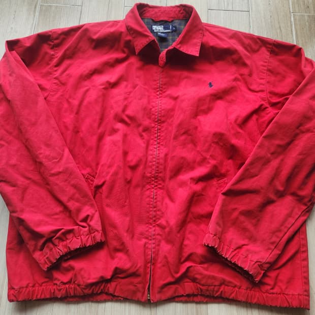 90s 폴로 랄프로렌 스윙탑 자켓 레드 L