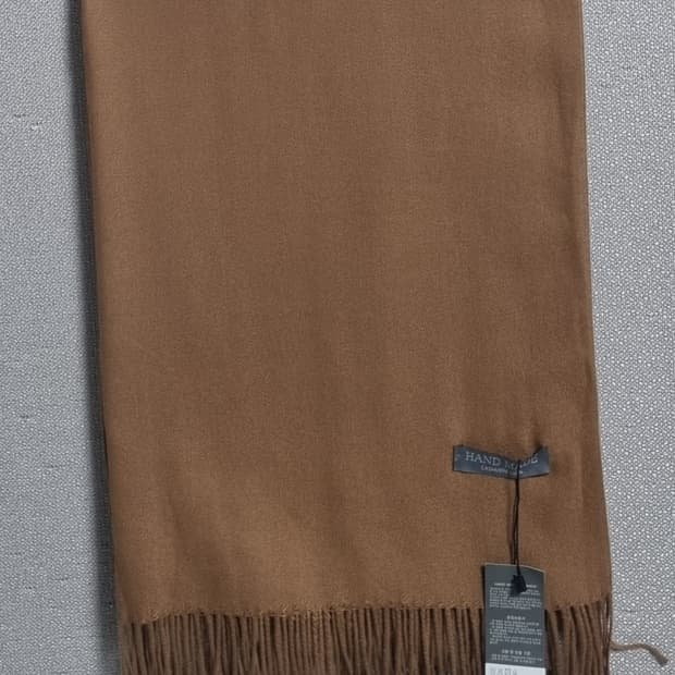새상품) 브라운 캐시미어100% 목도리 머플러 