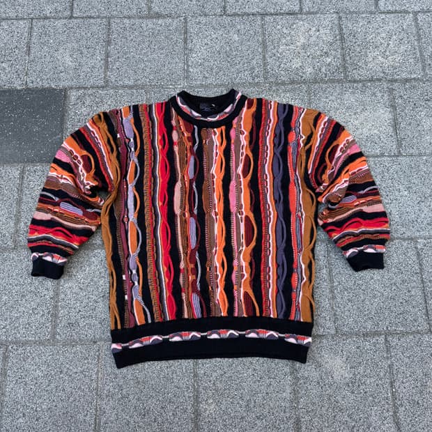컬러풀 패턴 니트 스웨터