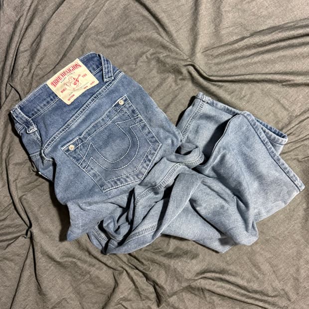 Straight Leg Denim Pants