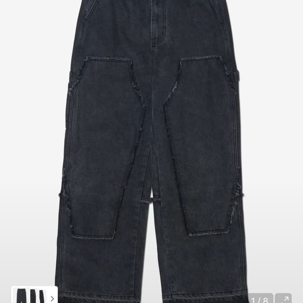 노매뉴얼 DESTROYED LAYER DENIM PANTS 