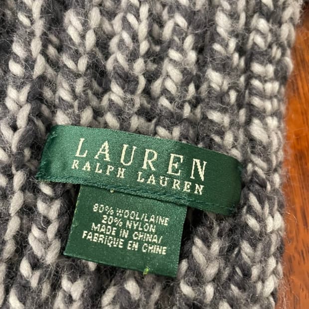 Ralph Lauren 랄프로렌 로렌 믹스 컬러 울 머플러