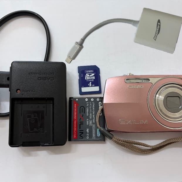 (풀박스) 카시오 엑슬림 EX-Z2200 핑크 디카