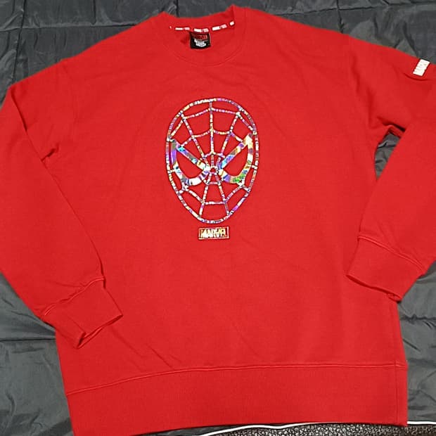 마블 스파이더맨 맨투맨 100 가슴55 기장70