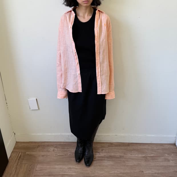 폴로랄프로렌 스트라이프 린넨 셔츠