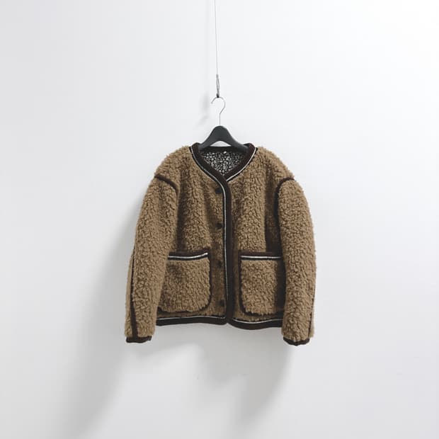 비이커 시어링 브라운 자켓 