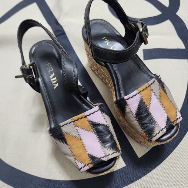 [PRADA 프라다] 225mm 샌들