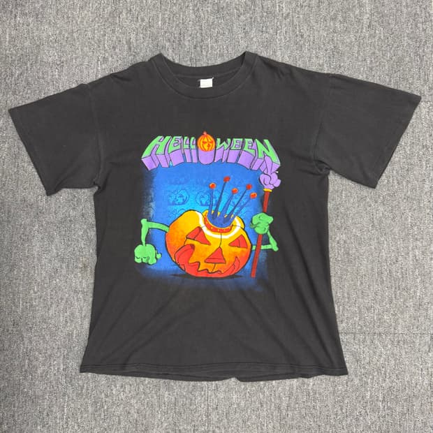 빈티지 helloween 티셔츠