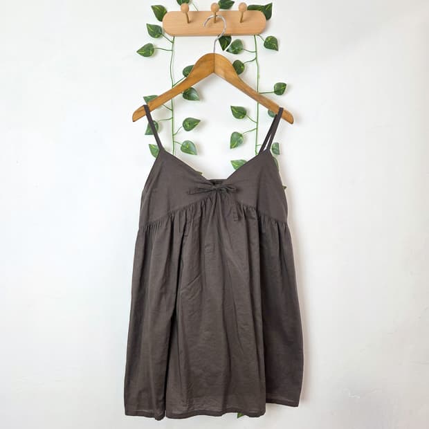 딥브라운 뷔스티에