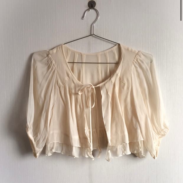 half sleeve 블라우스 가디건