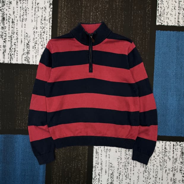 브룩스 브라더스 하프 집업 니트