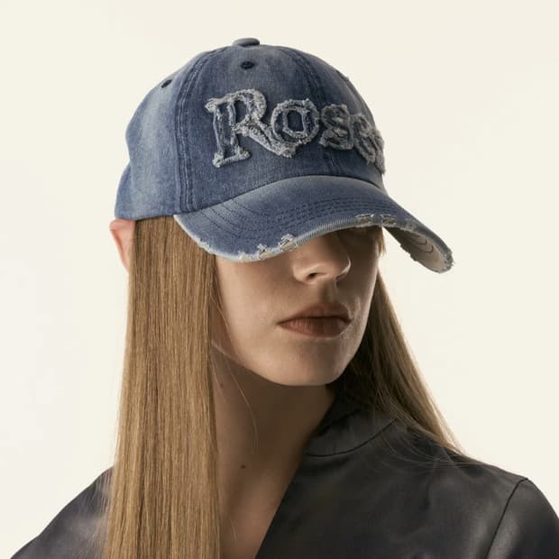 2000 아카이브스 로즈 장미 roses 데님 모자 캡