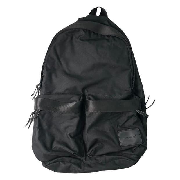 MAISON MINED two pocket backpack black