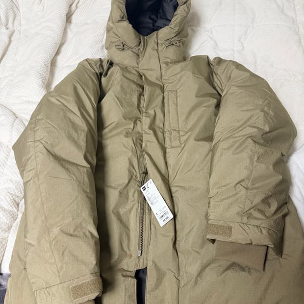 GU 웜 패딩 코트 N3B 스타일 라지사이즈