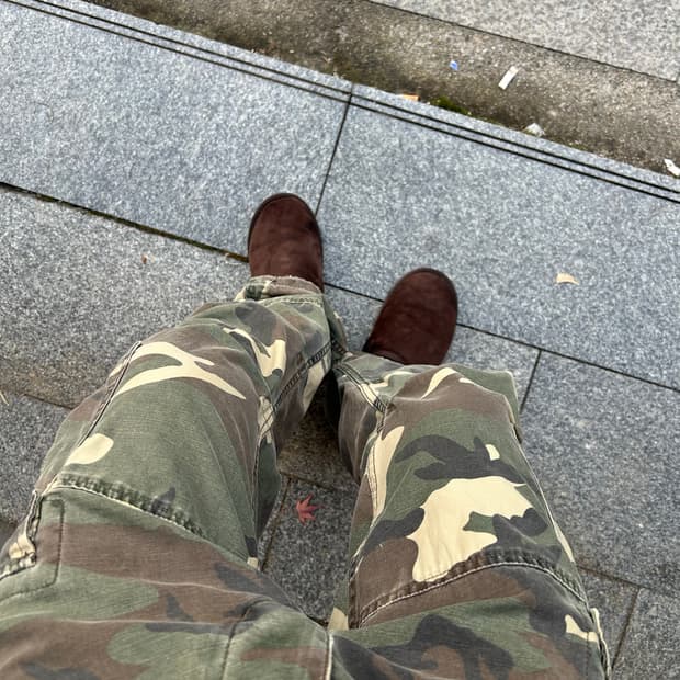 아베크롬비 카모 카고팬츠32in