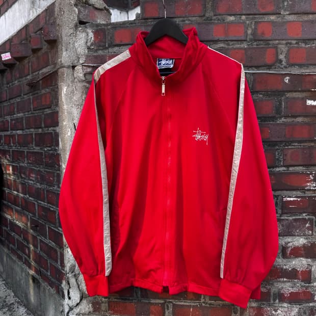 90s 올드 스투시 트랙탑 집업