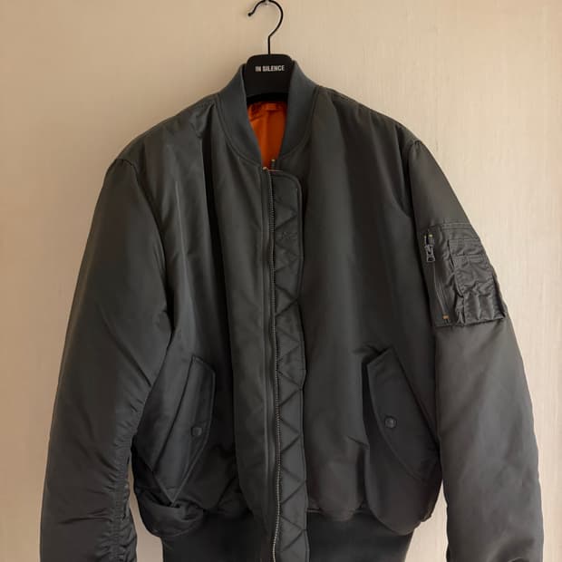 알파인더스트리 ma-1 건메탈 그레이 XXL