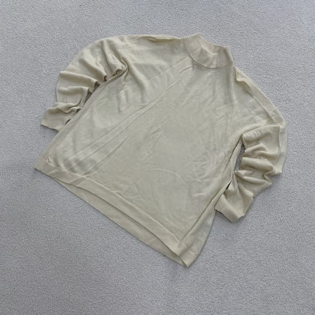 M 유니클로 여성 긴팔 모크넥 니트 0325E