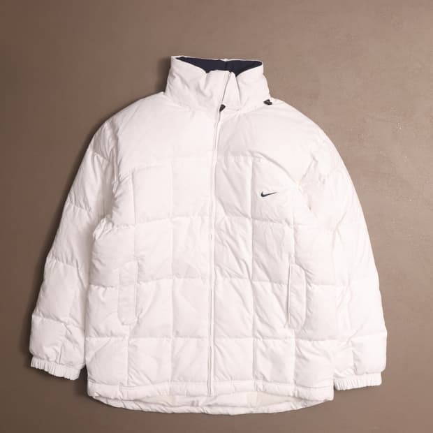 00's 나이키 화이트 스우시 숏패딩 A1842