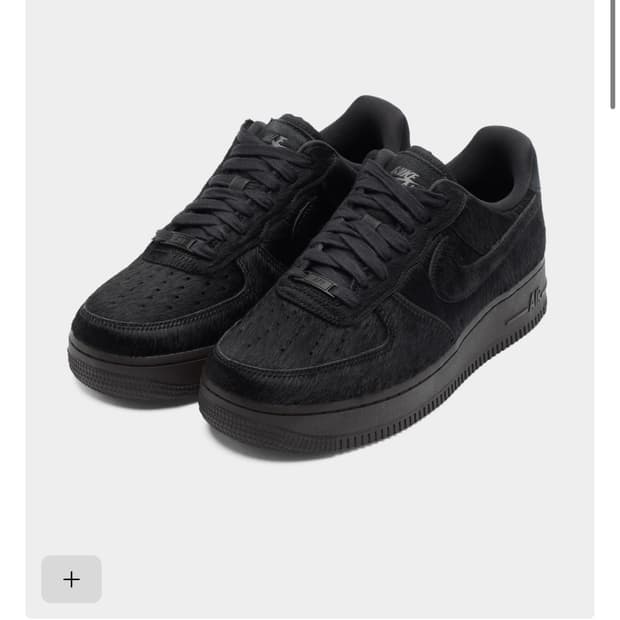 나이키 에어포스 헤어리 블랙 280 (진짜 2시간 신은 상품)