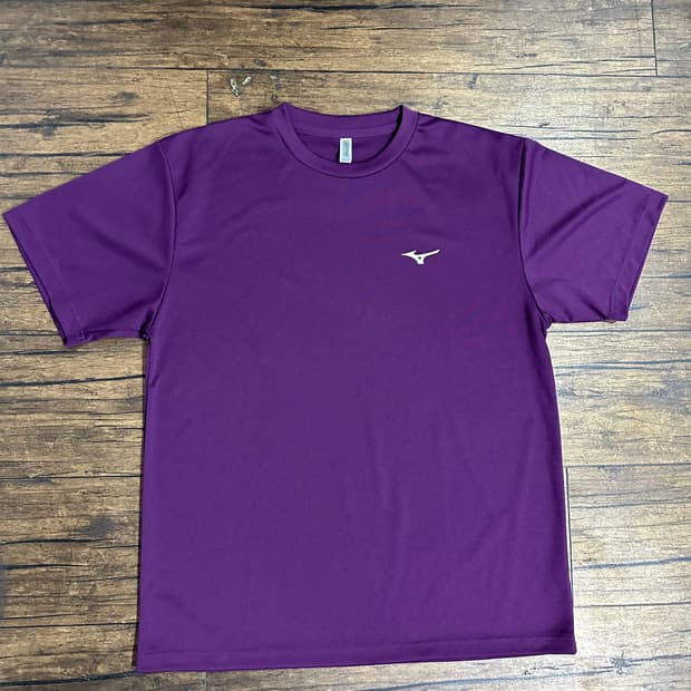 미즈노(Mizuno) 기능성 드라이핏 반팔 티셔츠 퍼플 L