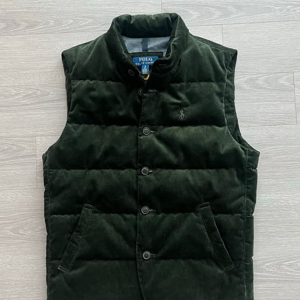  (백화점구매,새상품) 폴로 랄프로렌 윈턴 코듀로이 다운 패딩 조끼 베스