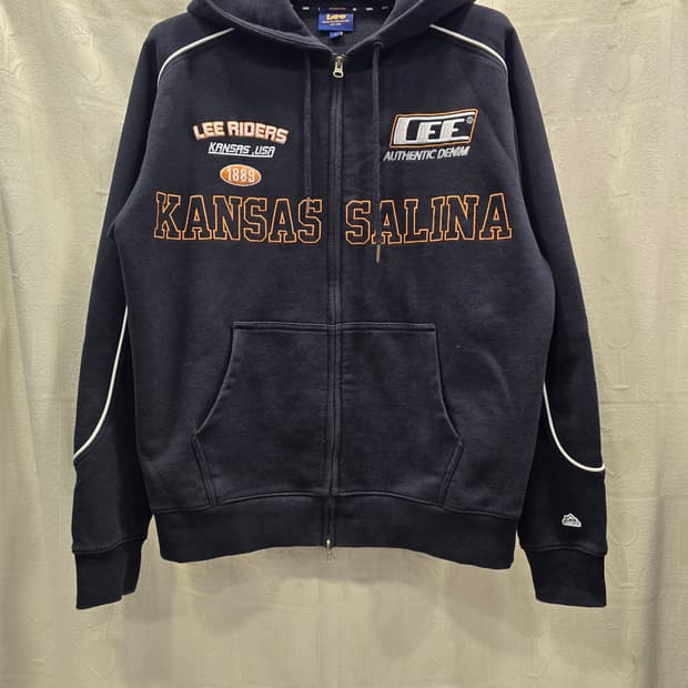 리 Lee 캔자스 레이싱  후드집업 자켓 100